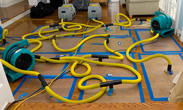 Professional Flood Damage Restoration technician working in Ephraim, WI